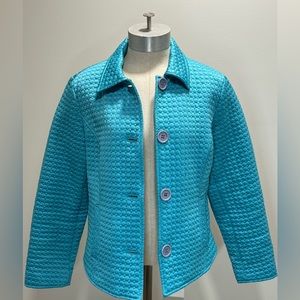 Susan Bristol Quilted Blazer Jacket size Medium